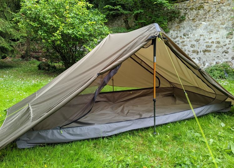 The tent built by Yoann during confinement.